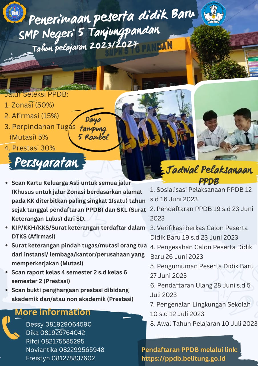 PENERIMAAN PESERTA DIDIK BARU 2023/2024