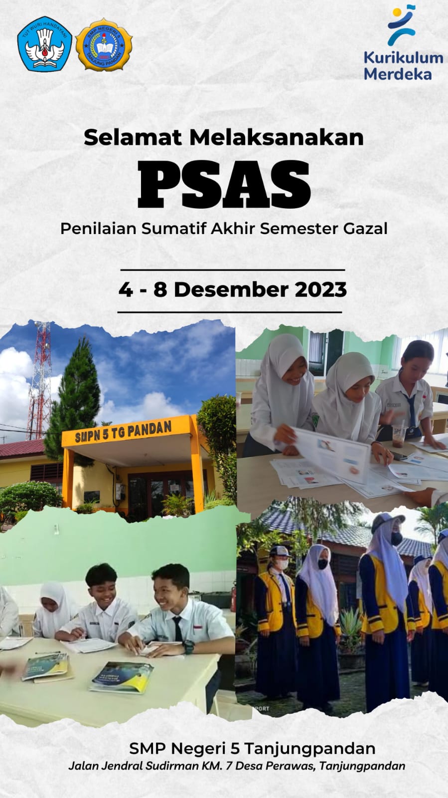 SPENMA MELAKSANAKAN PENILAIAN SUMATIF AKHIR SEMESTER (PSAS) GAZAL TA 2023/202