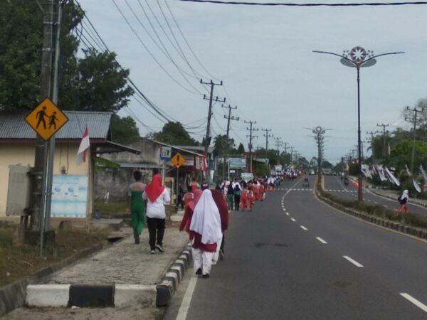 SPENMA MENGADAKAN JALAN SEHAT MEMPERINGATI HARI KEMERDAKAN REPUBLIK INDONESIA